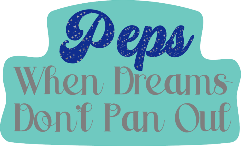 When Dreams Don't Pan Out - Green Background, Cropped Shape